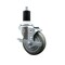 Service Caster 4'' SS Gray Poly Swivel 1-1/2'' Expanding Stem Caster with Brake SCC-SSEX20S414-PPUB-TLB-112 - alternate 1